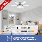 32 inch 6 MDF blade ceiling fan light controlled by remote and pure copper motor