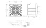 IP67 High Voltage EMI Shielded EV Charging Connectors With Plastic Shell IP67B