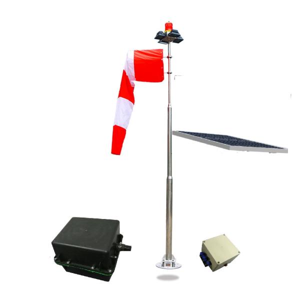 ICAO Heliport Red Outside Flood Lights Wind Direction Indicator Customized
