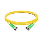 5m (16ft) Duplex OS2 Single Mode ST APC to ST APC PVC (OFNR) Fiber Optic Cable
