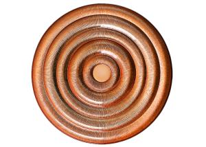 Wholesale Embossed Electroplated Round Crystal Glass Plates With Unique Texture from china suppliers