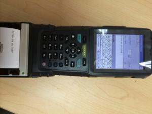 Wholesale OEM 1D 2D RFID Reader Handheld Barcode Printer with 3.5 inch Touch Display from china suppliers