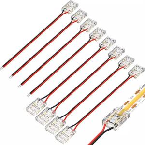 Wholesale Hotel COB Mini Led Light Strip Wire Connectors 2 3 Pin Connection Solderless CCT 5 8 10mm LED Strip To Strip Wire Connector from china suppliers