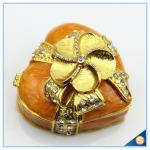 Shinny Gifts Customized Heart Shape Handmade Storage Trinket Box SCJ 388-1