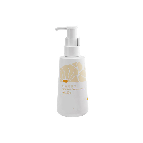 wholesale cosmetic conical containers custom opaque PETG conical bottles cleanser