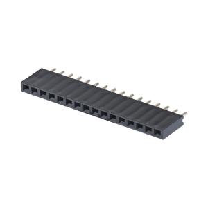Wholesale Female Header Connector 1*40 PA6T Black Right Angle Connector 2.54mm Pitch H8.5mm from china suppliers