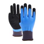 High Performance 13 Gauge Nylon Gloves Nitrile Full Coating And Sandy Palm Grip