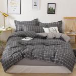 100% Luxury Duvet Cover 4 Pieces Bed Sheet Set with 2Pcs Pillow Case Hotel