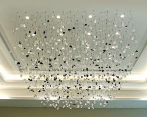 Wholesale Nordic Style Modern Indoor Decoration Light Villa Mall Staircase Handmade Art Glass Chandelier Customize from china suppliers
