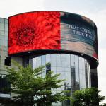 Full Color P5 1R1G1B Outdoor Curved LED Display SMD2525