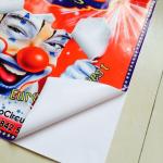 Poster sticker printing, Large format sticker poster printing, big size sticker