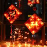 2022 Spring Festival Led Hanging Lights Interface Window Cup Suction Lantern