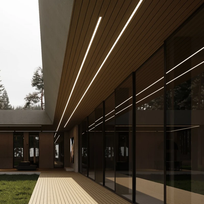 Surface Mounting LED Profile K38: ROHS-Compliant with Diffuser Cover for LED Strip Lighting