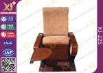 Auditorium Conference Hall Chairs With Durable Plywood Writing Table / Large