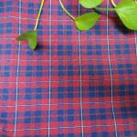 100% Polyester Yarn Dyed Check Fabric For Uniform 300Dx300D Width 57/58"