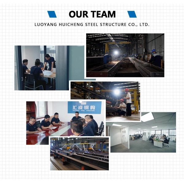 Welded H Shape Metal Frame Construction Sound Insulation Framework Building
