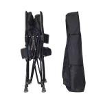 Luxury Support Folding Camping Fishing Lawn Chair Hard Arm High Back With Cooler