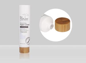 Wholesale D35mm 35-110ml Empty Custom Cosmetic Soft Tube Moisturize Lotion With Wood Cover from china suppliers