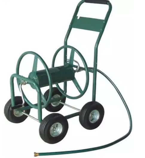 Chocolate Wheeled Garden Lawn Water Planting Wagon Wheel Customized for Space