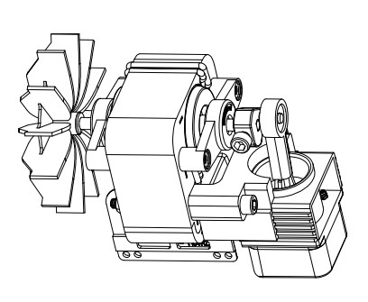60W Nebulizer Compressor Motor 230V 50HZ Single Phase Induction Motor
