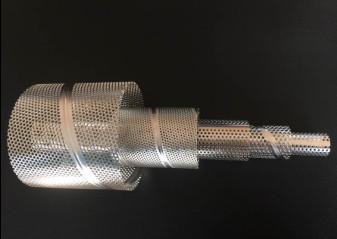 spiral welded perforated center tube pipe stainless steel 316L filter frame
