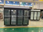 Supermarket 1-2-3-4 Door Ice Cream Cooler Upright Freezer