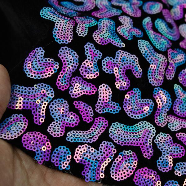 2021 Factory Direct Sale Wholesale China Factory 3mm Embroidered Sequin Fabric African USA India Hot Sale Dress Style