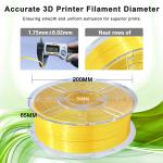 3d Printing Filament PLA Silk Gold Yellow 1KG 1.75MM 3D Printed