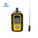 Zetron PTM600-Bio Color Screen Portable Biogas Analyser within the gas plume in
