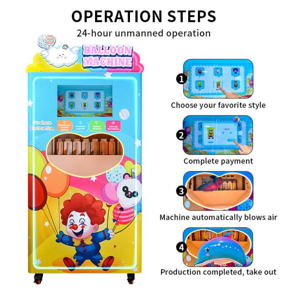 In Stock New Design Easy Operate Electric Commercial Balloon Vending Machine for