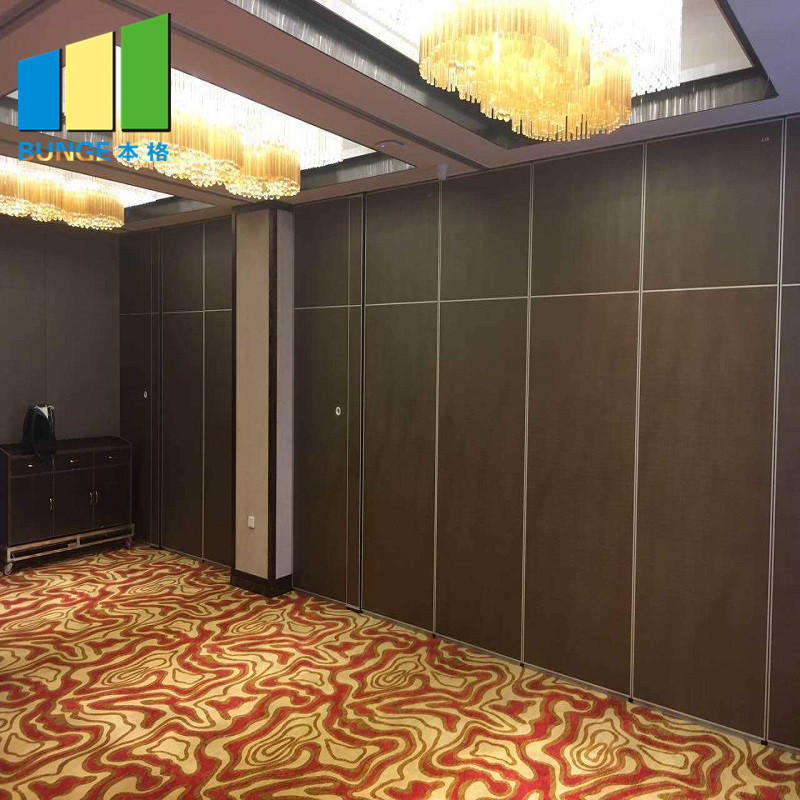 Nigeria Hotel Movable Partition Wall Acoustic Wooden Hanging Folding Partition Walls With Variety Color