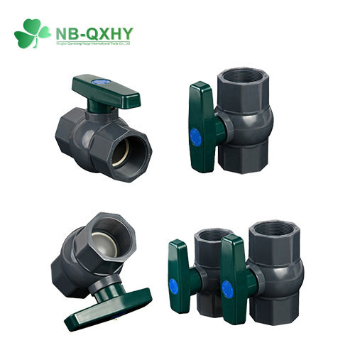 DIN Standard High Weight Plastic Valves UPVC Threaded Octagonal Ball Valve