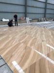 Golden yellow wooden grain marble natural marble tile and slab