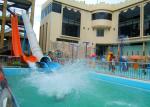 Professional Pipe Water Slide Fiberglass Water Park Equipment Barrel Sled Slides
