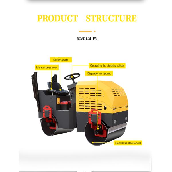 Single Drum Road Roller with Unique Selling Point High Operating Efficiency