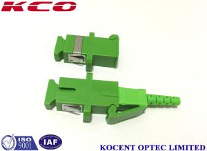Wholesale SC APC UPC Shutter Fiber Optic Adapters , FTTH GEPON Fiber Optic Connectors from china suppliers