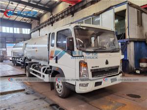 Wholesale HOWO RHD 8000 Liters LPG Bobtail Truck For Gas Station from china suppliers