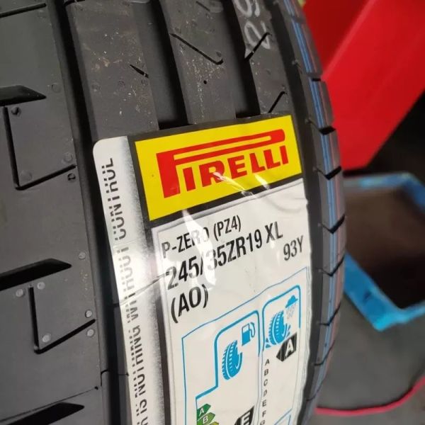 Self Adhesive Tire Label Sticker PP / PVC / Vinyl For Car Tyre