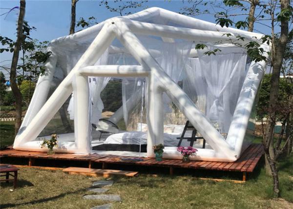 Commercial Inflatable Party Tent , Blow Up Event Tent Clear Bubble Design Quick