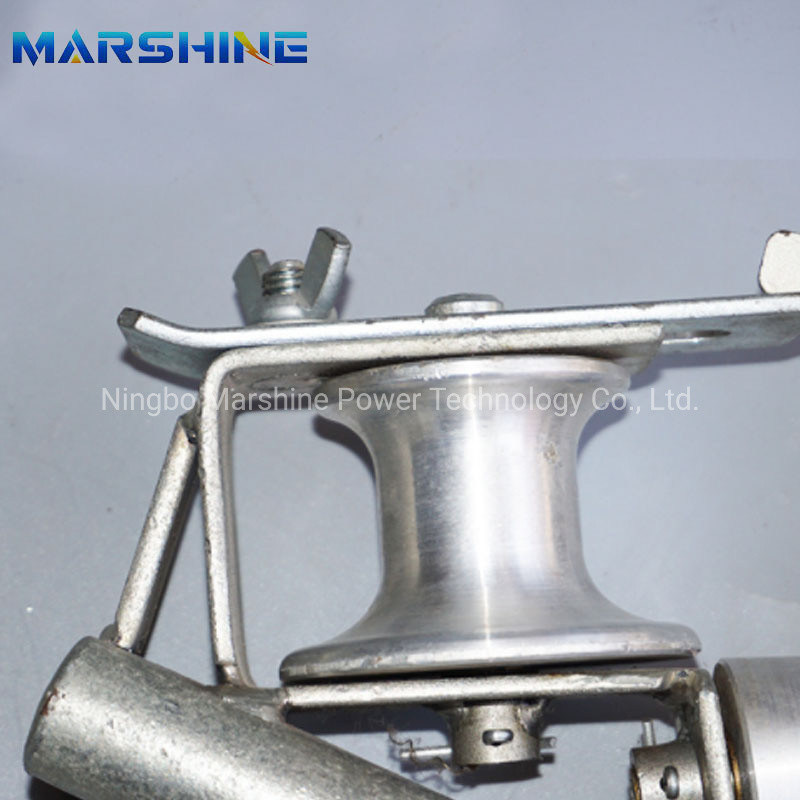 Angled Crossarm-Mounted Stringing Block Cable Pulley Block for Industrial Applications