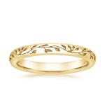 Petite Taper Solitaire Engagement Ring With 0.75 Carat Round Diamond