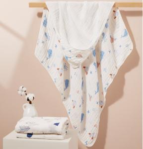 Wholesale Antibacterial Breathable 40S Triple Gauze Fabric Lovely Patterned Gauze Fabric from china suppliers