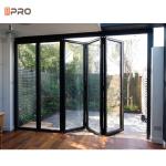 Residential House Aluminum Folding Doors With Retractable Screen American