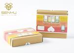 Custom Yellow Long Cardboard Paper Packaging Box CMYK color