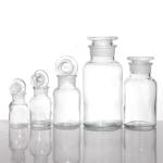 Wide Mouth Amber Glass Medicine Bottles Bulk For Pill Chemical Reagent 250ml