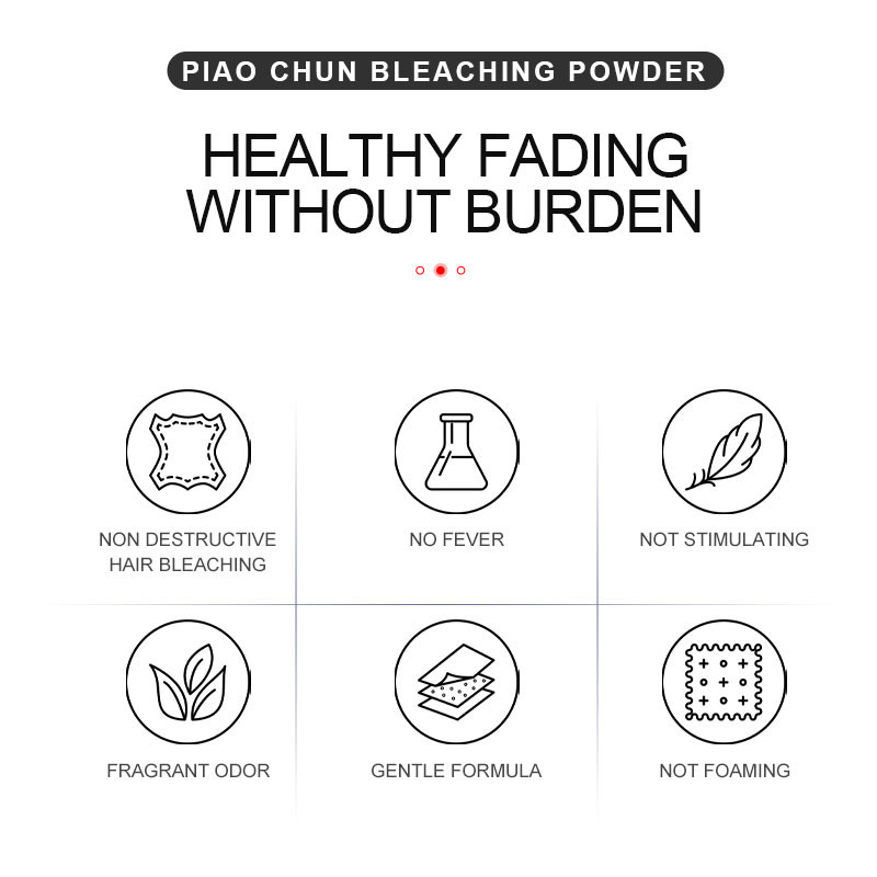 Professional Hair Lightening Powder for Up to 8-9 Levels of Bleaching