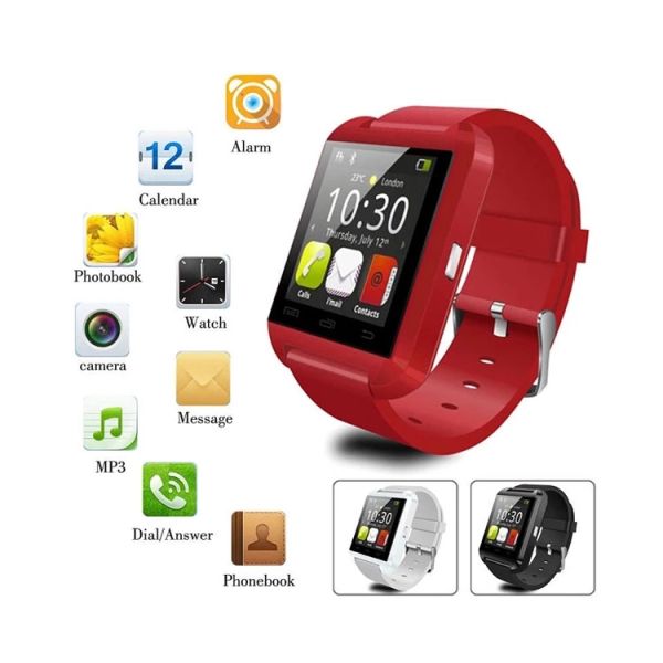 Eraysun U8 Portable Smartwatch 3.0 IPS Display IP67 Waterproof 1.48" Screen Android/iOS Compatible Fitness Tracker