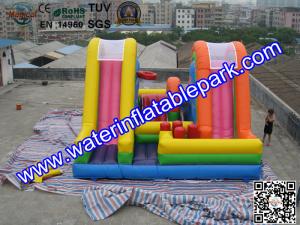 Wholesale Colored Commercial Grade PVC Tarpaulin Inflatable Bouncy Castle Slide Combo from china suppliers