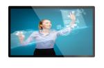 Professional 65 Inches Industrial Panel Mount Monitor Zero Bezel With Steel