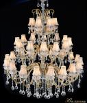 Large Crystal Lustre Art Glass Attractive Large Lobby Chandelier (WH-CY-102)